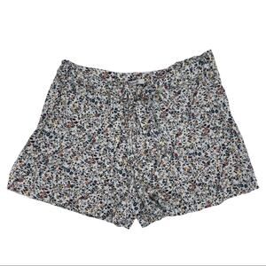 Madewell Drawstring Drapey Pull-On Shorts - Blossoming Vines - Small
